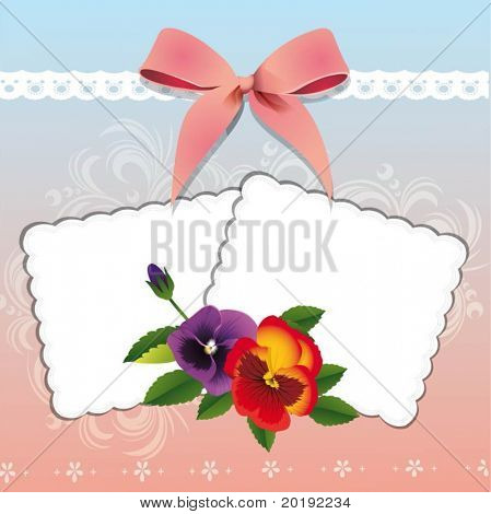 decorative frame with flowers