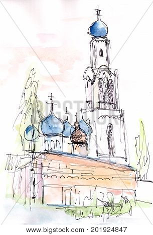 The orthodoxy emple in  the town 