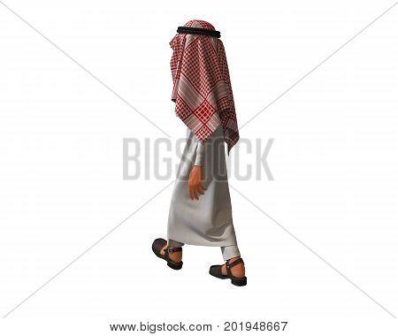 3d rendering of a stylized middle eastern man.