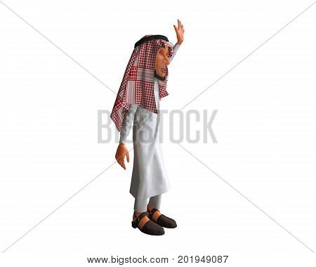 3d rendering of a stylized middle eastern man.