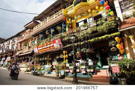 SA PA, VIETNAM - AUGUST 2017: Sa Pa town, the high mountains, Lao Cai province, Vietnam
