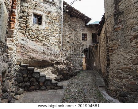 View Of Settimo Vittone Old City Centre