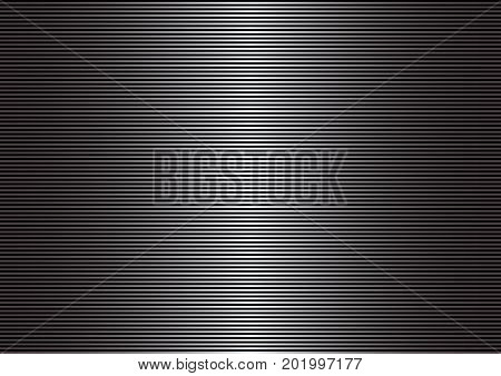 Scanning screen. Black and gray abstract background with stripes. Scan monitor glow. Vector illustration.