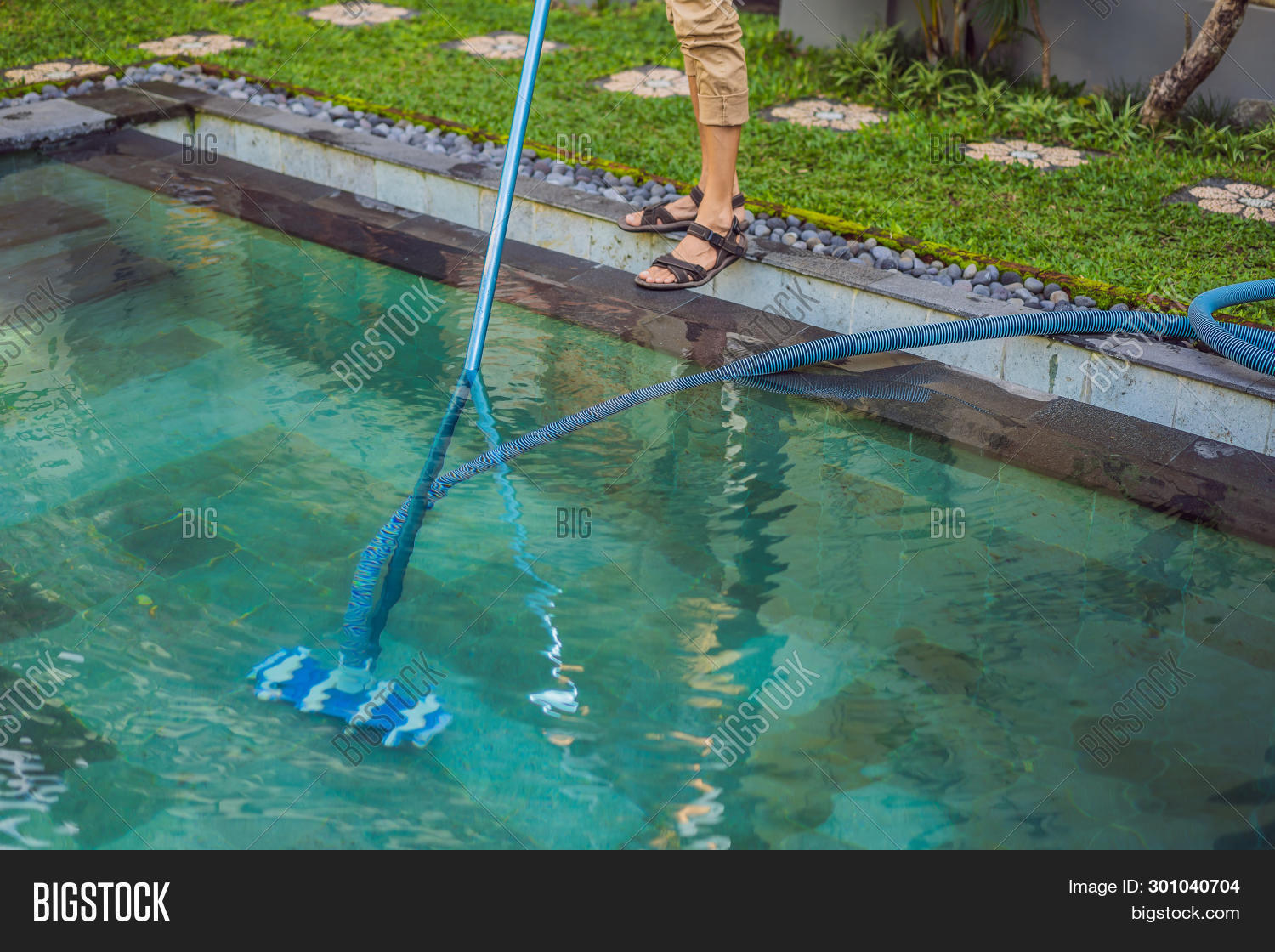 Cleaner Swimming Pool Image Photo Free Trial Bigstock