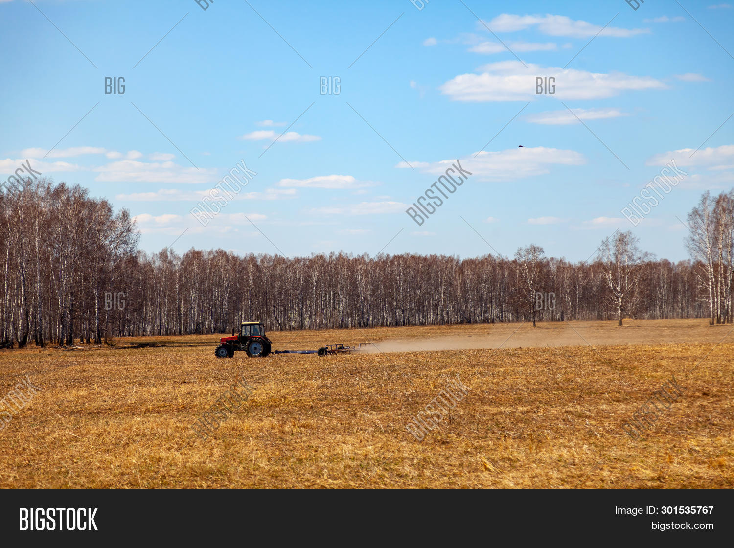Red Tractor Trailed Image & Photo (Free Trial) Bigstock