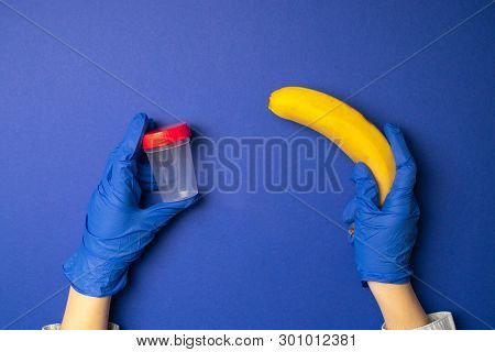 Medical Test In Hospital. Sperm Analysis. In Vitro Fertilization.