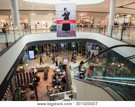 Melbourne, Australia - December 9, 2018: The Glen Shopping Centre Is A Major Shopping Mall In Glen W