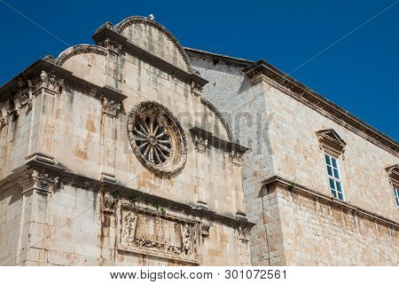 Church Of St. Spasa Located At Stradun Street In The Old Town Of Dubrovnik