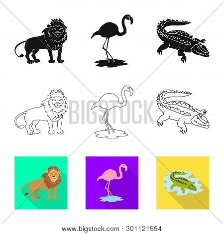 Vector Design Of Nature  And Fun  Logo. Set Of Nature  And Entertainment Vector Icon For Stock.