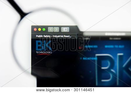 Richmond, Virginia, Usa - 9 May 2019: Illustrative Editorial Of Bk Technologies Corporation Website 