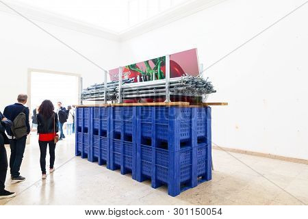Venice, Italy - May 08: The German Pavilion At The 58th International Art Exhibition Of Venice Bienn