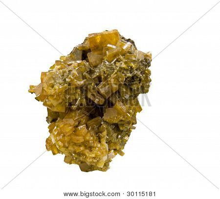 Wulfenite kristalli eristetty