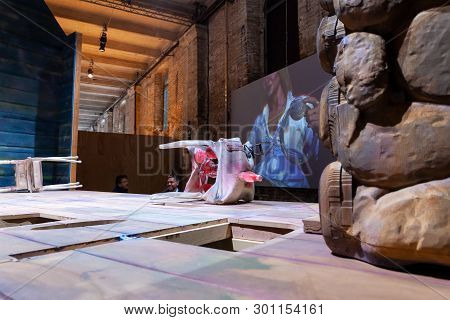 Venice, Italy - May 08: Installation By Kaari Upson Titled There Is No Such Thing As Outside, Expose