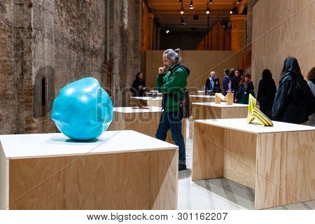 Venice, Italy - May 08: Installation By Jean-luc Moulène Exposed At The Arsenale During The 58th Int
