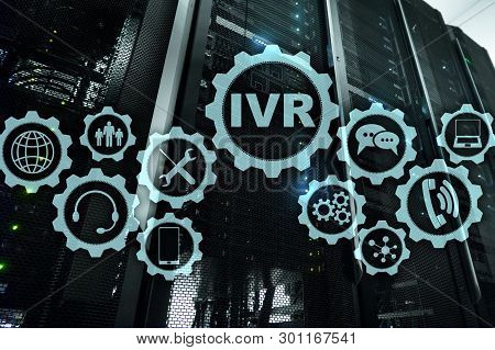 Ivr Interactive Voice Response. Call Center Business Concept.