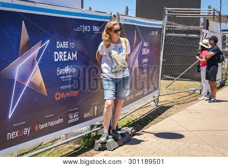 Tel Aviv, Israel. May 11, 2019. People Curious About The Preparations To The International Eurovisio