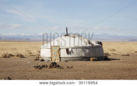 Abitazione tradizionale mongolo nomadi