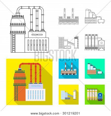 Vector Illustration Of Production And Structure Sign. Set Of Production And Technology Stock Vector 