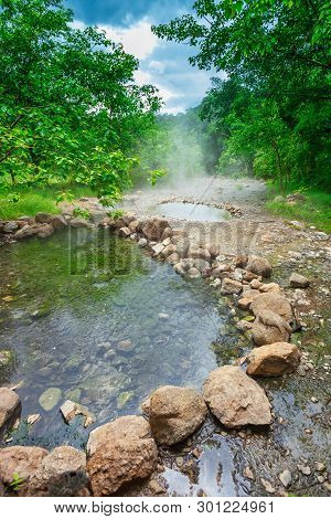 Hot Springs Tha Pai In Mae Hong Son; Thailand