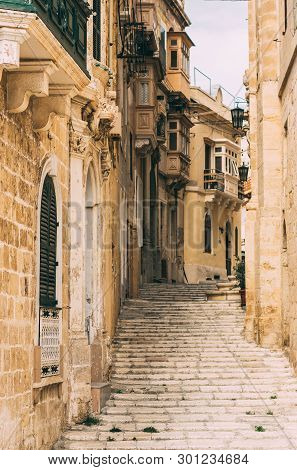 Urban View In The Center Of Bormla, Malta