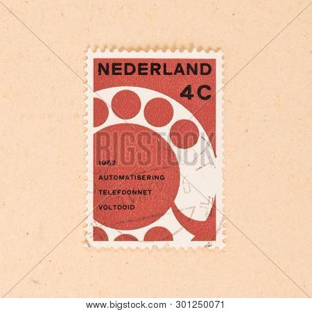 The Netherlands 1962: A Stamp Printed In The Netherlands Shows The Completion Of Automated Communica