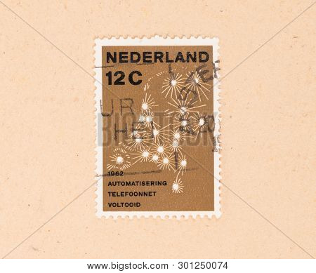 The Netherlands 1962: A Stamp Printed In The Netherlands Shows The Completion Of Automated Communica