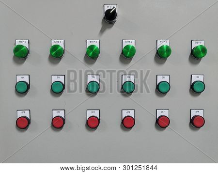 Electrical Panel Display And Light Botton Switch In Mdb Room.