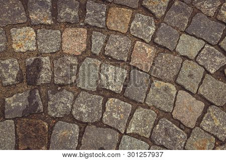 Stone Background. Texture Of Stone, Cobblestone, Pavement, Granite