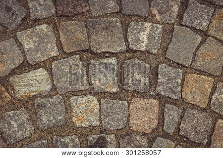 Stone Background. Texture Of Stone, Cobblestone, Pavement, Granite