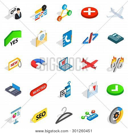 Chaffer Icons Set. Isometric Set Of 25 Chaffer Icons For Web Isolated On White Background
