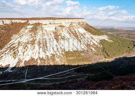 Biyuk-ashlama-dere Gorge In Crimean Mountains Chufut-kale, Bakhchisaray, Crimea On Landscape View Ba