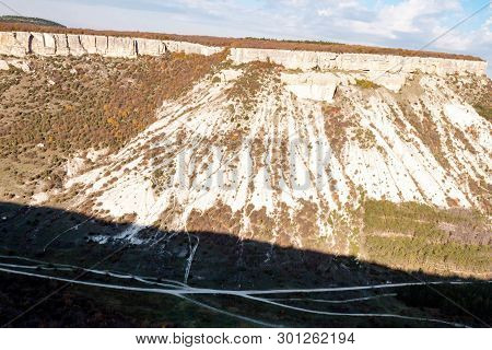 Biyuk-ashlama-dere Gorge In Crimean Mountains Chufut-kale, Bakhchisaray, Crimea On Landscape View Ba