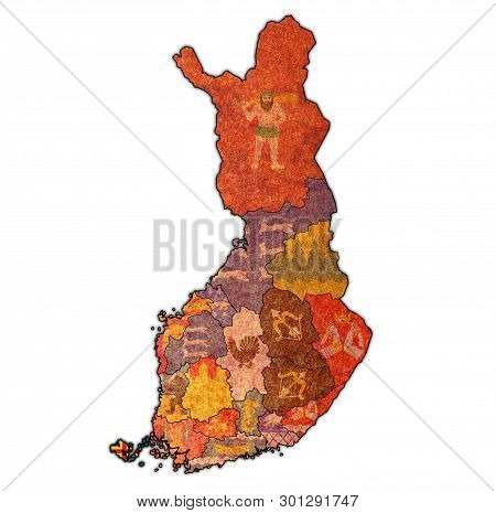 Aaland Region With Flag