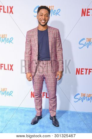 LOS ANGELES - APR 29:  Jacob Latimore arrives for the Netflix 'The Last Summer' Premiere on April 29, 2019 in Hollywood, CA