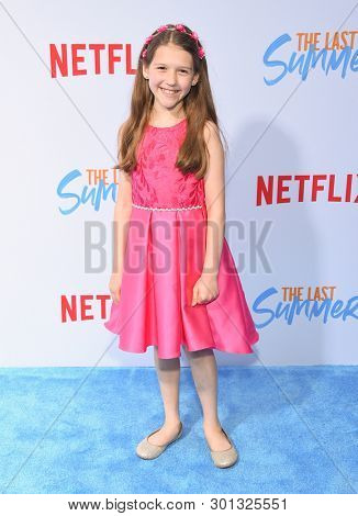 LOS ANGELES - APR 29:  Brenna Sherman arrives for the Netflix 'The Last Summer' Premiere on April 29, 2019 in Hollywood, CA