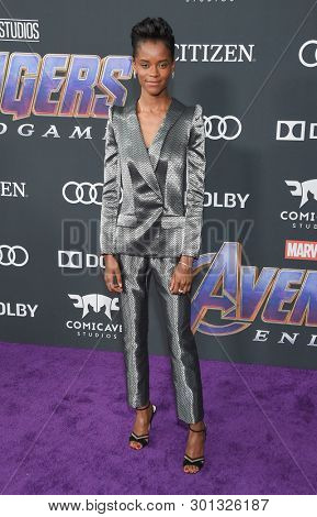 LOS ANGELES - APR 22:  Leticia Wright arrives for the 