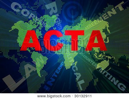 Acta pojetí textů a mapa světa