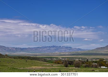 Tremonton And Logan Valley Landscape Views From Highway 30 Pass, Including Fielding, Beaverdam, Rive