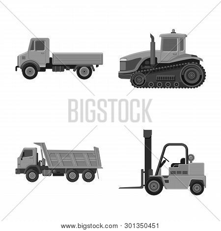 Vector Illustration Of Build And Construction Icon. Set Of Build And Machinery Vector Icon For Stock