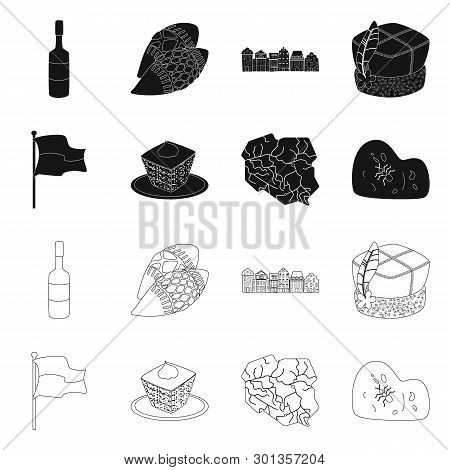 Vector Illustration Of Traditional And Tour Icon. Set Of Traditional And Landmarks Stock Vector Illu