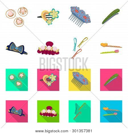 Vector Design Of Beauty And Fashion Icon. Collection Of Beauty And Female Vector Icon For Stock.