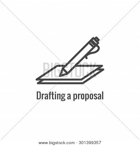 New Business Process Icon - Proposal Draft Phase