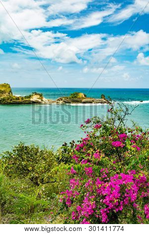 The Beautiful View From Dennery Overlook In St. Lucia