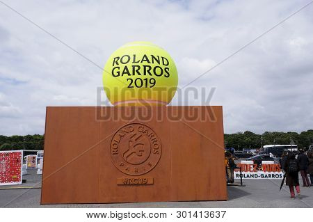 The Symbol Of Roland Garros 2019 (the French Open Or French International Championships Of Tennis) -