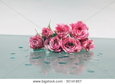 delicate bouquet of roses