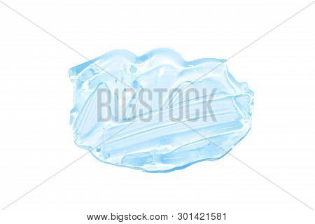 Multicolored Cosmetic Liquid Gel Isolated On White Background. Cosmetic Texture. Professional Makeup