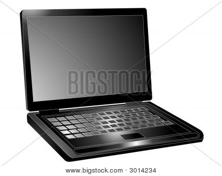 Bir Laptop vektör çizim