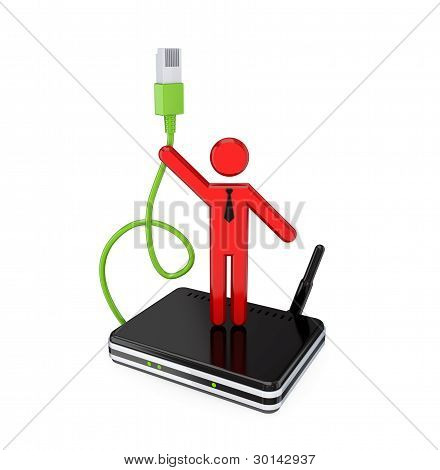 3d 小人民与光纤。