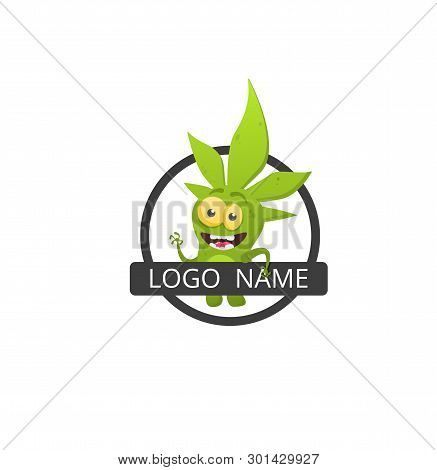 Cartoon Colorful Scary Funny Character. Flat Design. - Vector