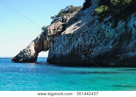 View Of The Cala Goloritzè Beach, Baunei